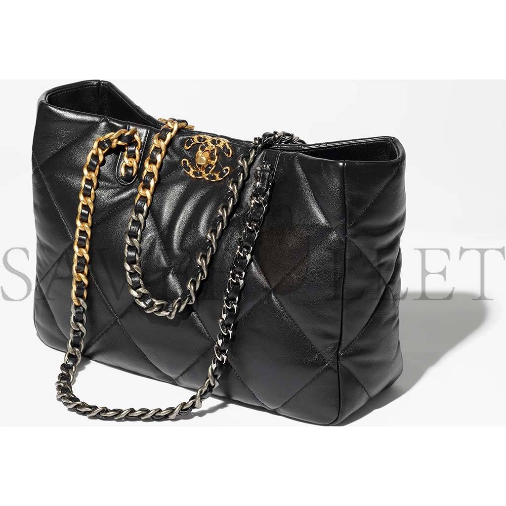 Ch*el 19 shopping bag as3660 b04852 94305 (41*24*10.5cm)